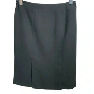 Kasper Black Skirt, Fully Lined,  Side Zipper, Wrinkle Free Fabric Size 6